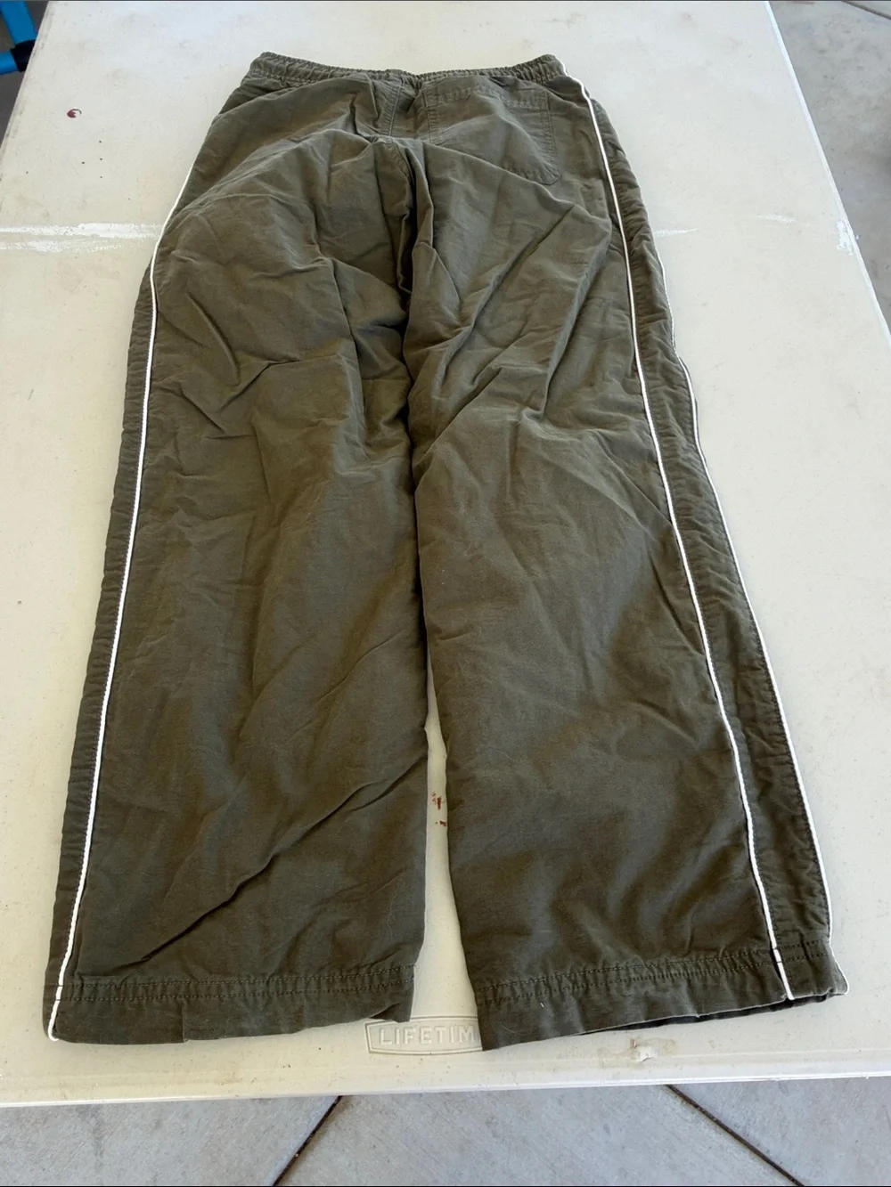 Gymboree Olive Green Pants with White Side Trim